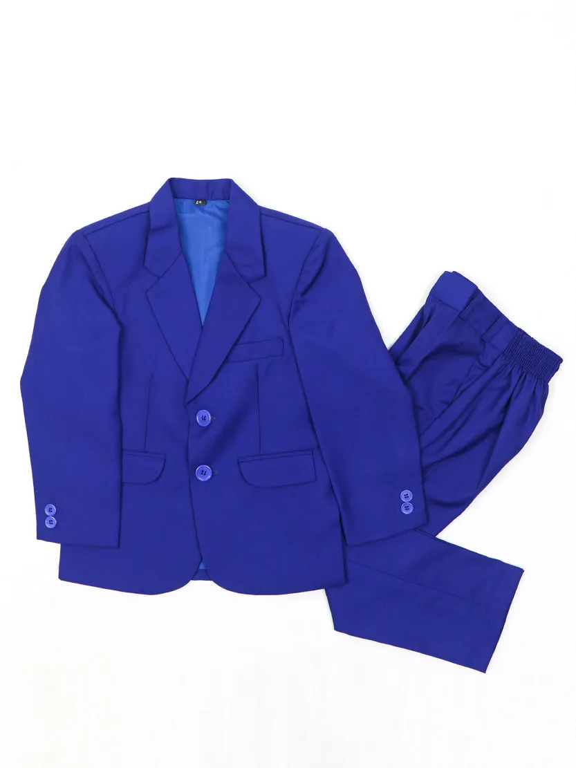 1 Yrs - 15 Yrs 2 PCS Coat Pant Suit for Boys Ink Blue