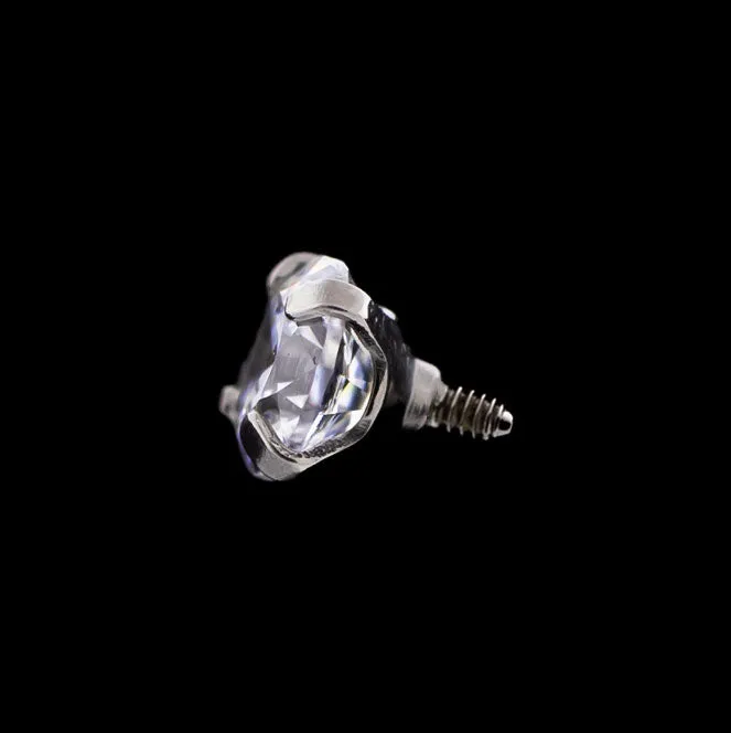 14G Prong Set Round Premium Zirconia (Internal)