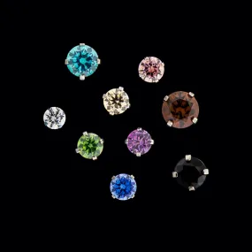 14G Prong Set Round Premium Zirconia (Internal)