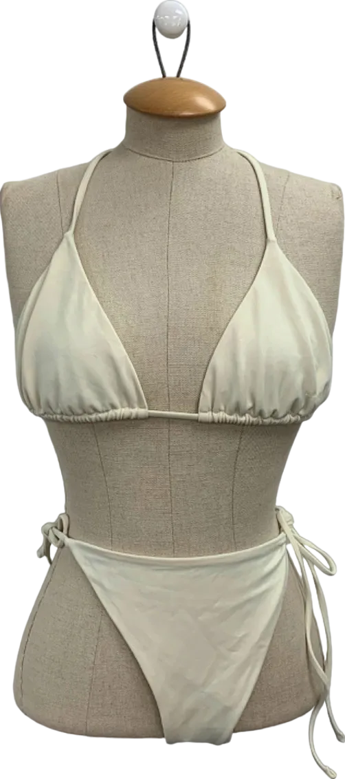 Adanola Cream Classic Bikini Top and Bottoms Set UK XXL