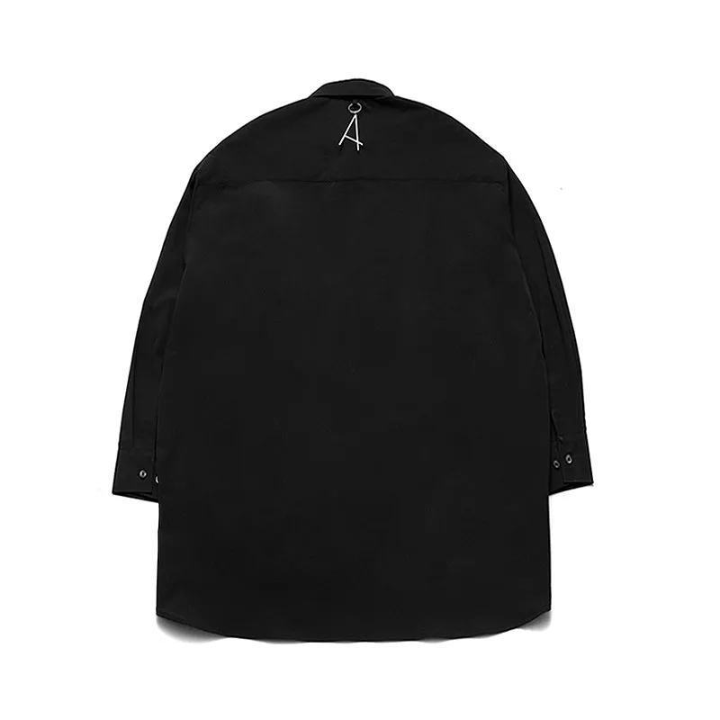 ADD Folded Placket Shirt Black