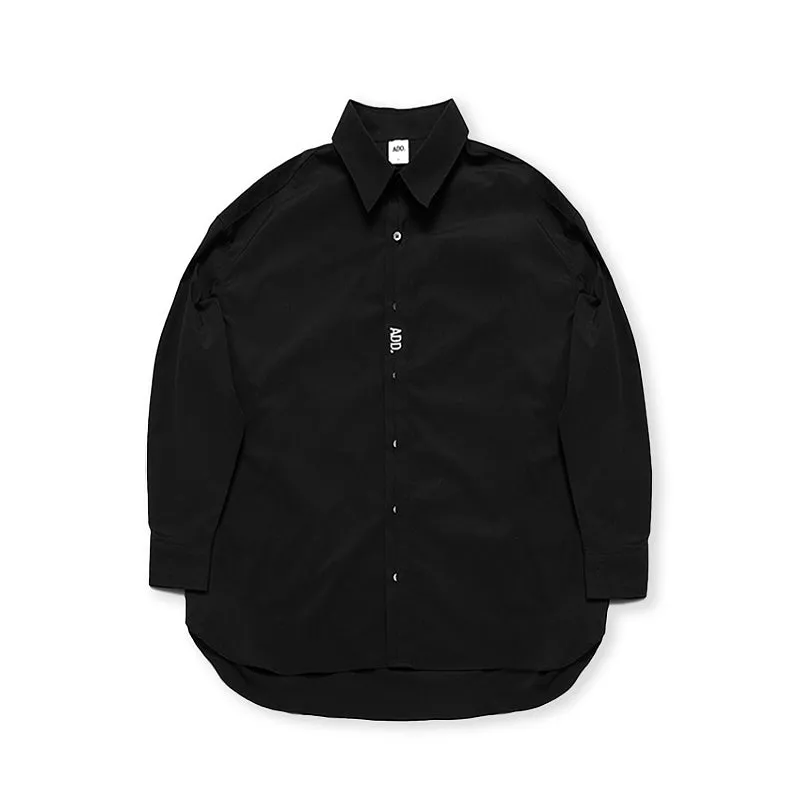 ADD Folded Placket Shirt Black