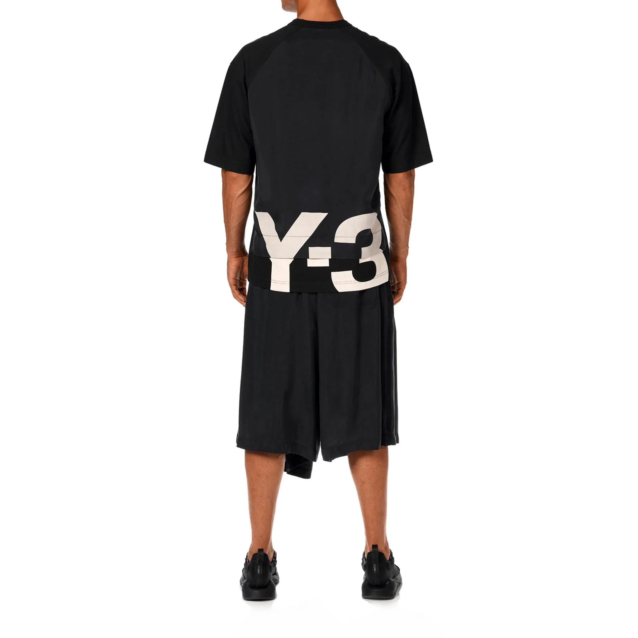 ADIDAS Y-3 CH3 Raw Jersey GFX SS Tee Logo Black