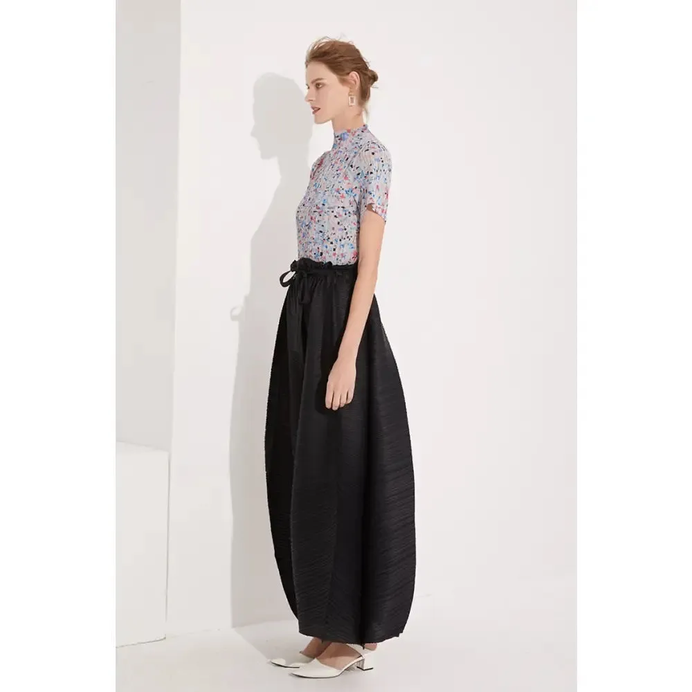 Aesthetic Pleated Broad Leg Harem Pants