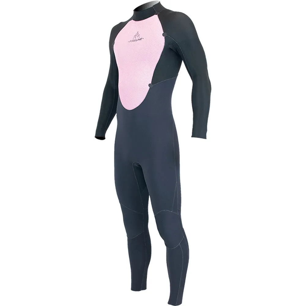 Alder Stealth Mens 4/3mm Back Zip Wetsuit - Black