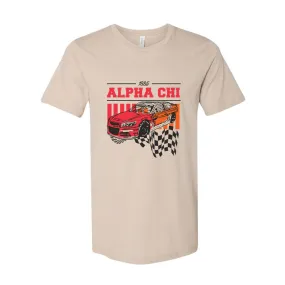 Alpha Chi Omega Race Car T-Shirt