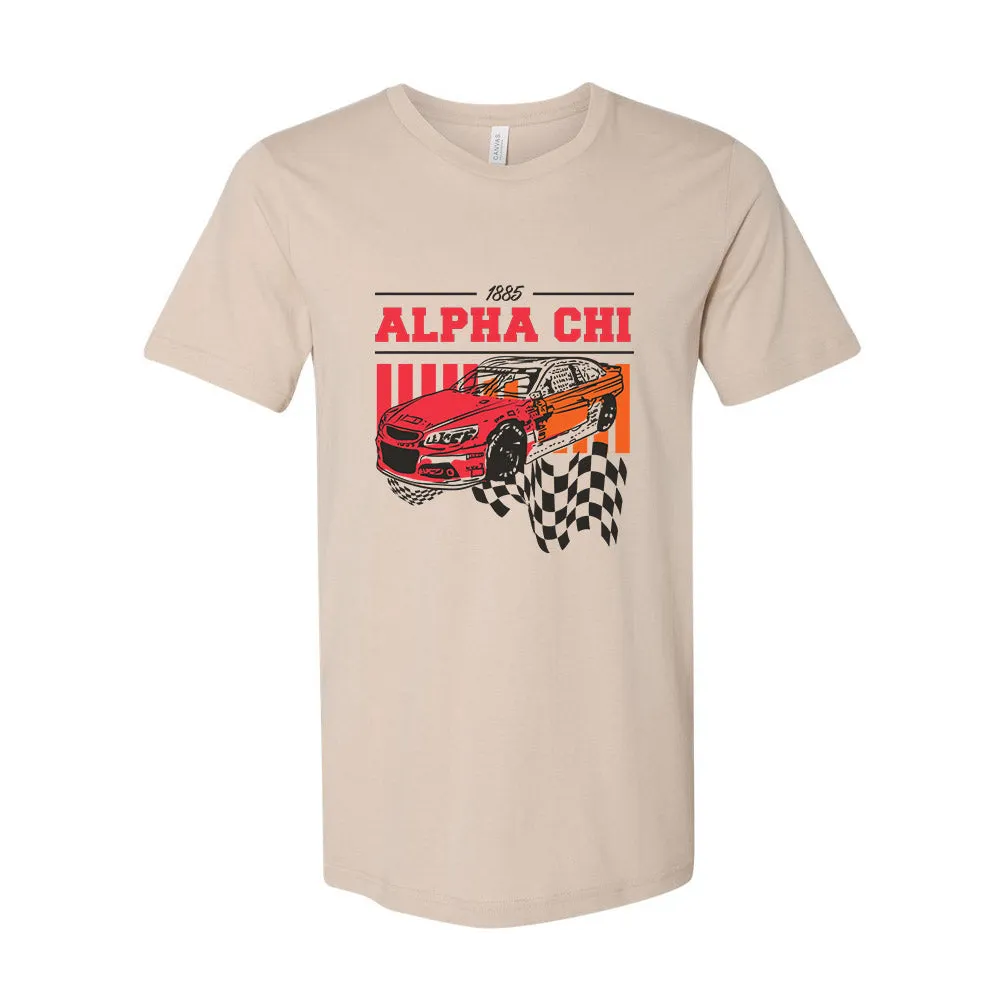 Alpha Chi Omega Race Car T-Shirt