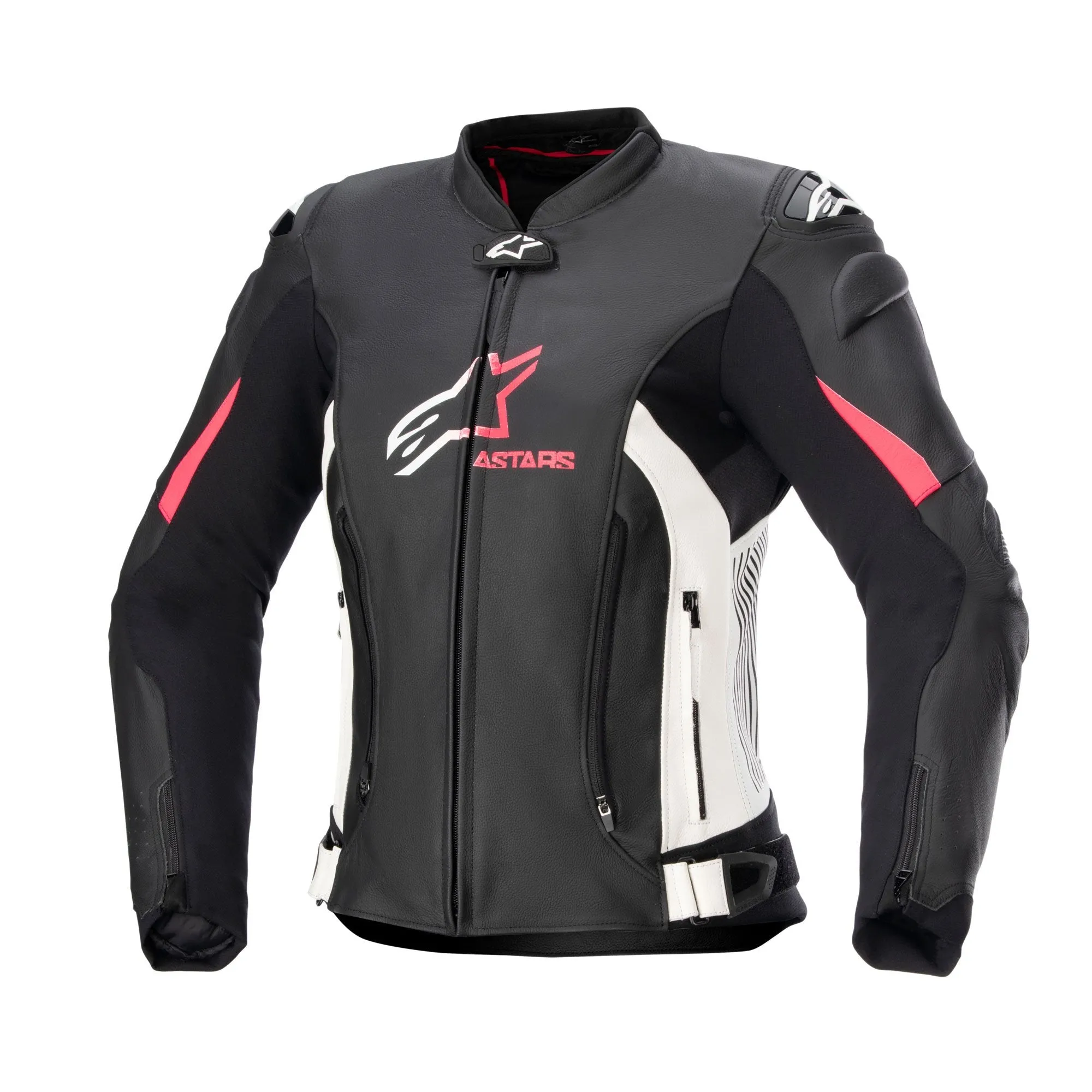 Alpinestars Stella Gp Plus V4 Leather Jacket Black/W/Diva Pink