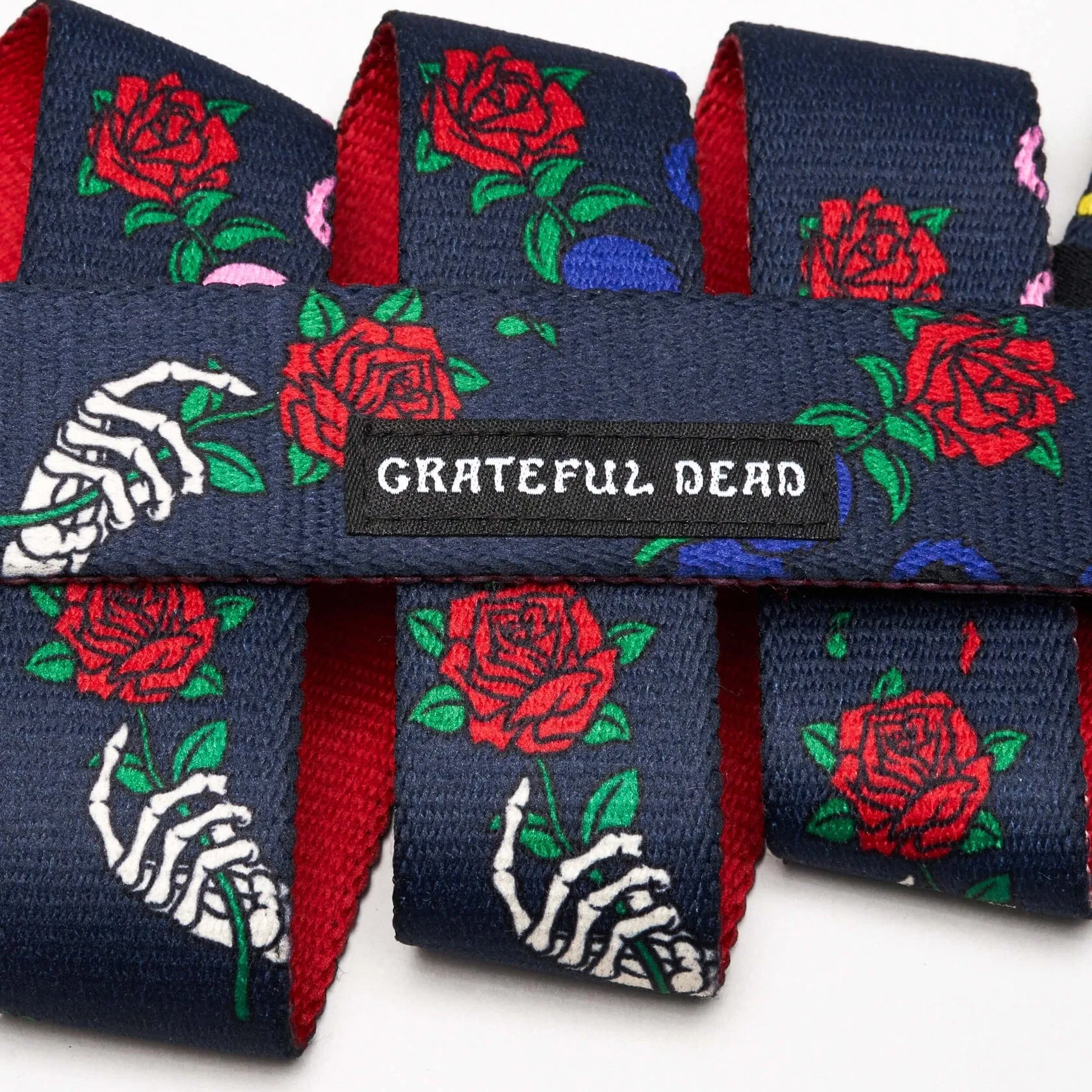 ARCADE Grateful Dead Slim Stretch Belt Bertha Bear Navy