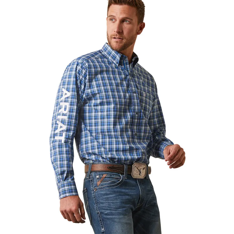 'Ariat' Men's Pro Series Team Samson Classic Fit Button Down - Blue