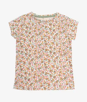 Baby Girls T-Shirts - Yellow Brown Flower -9-12 Months