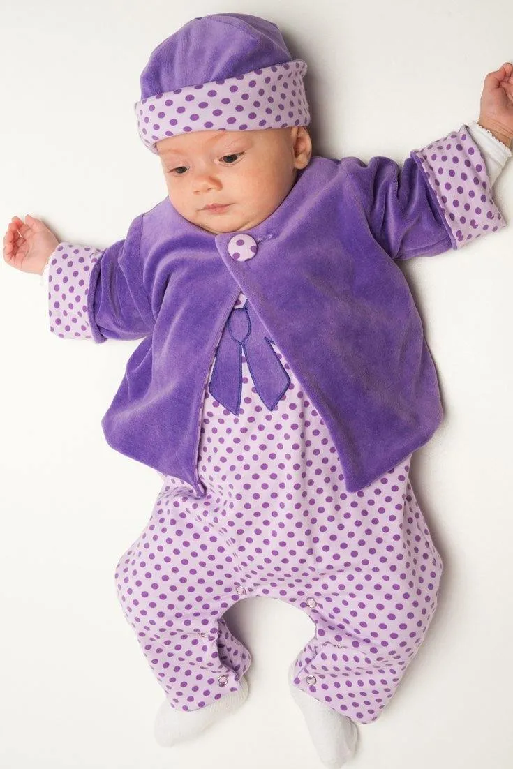 Baby outfit sewing patterns for jacket, jumpsuit and beanie Paper pattern