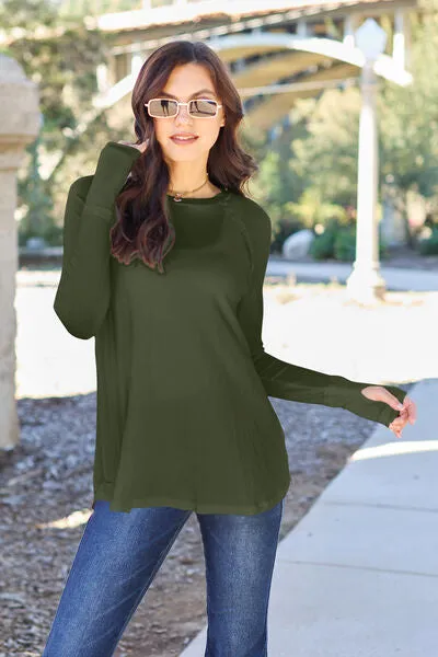 Back To Basics Long Sleeve Thumbhole Tee