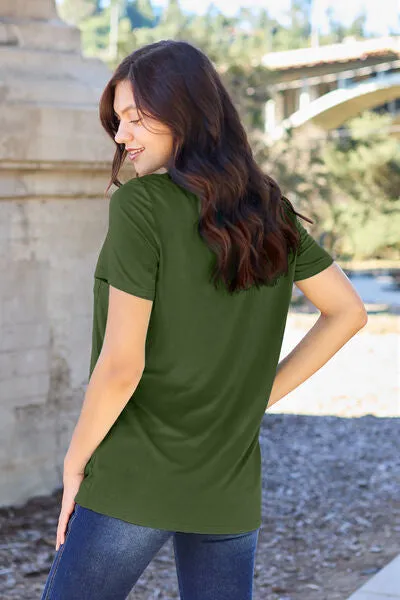 Back To Basics V-Neck Short Sleeve Tee