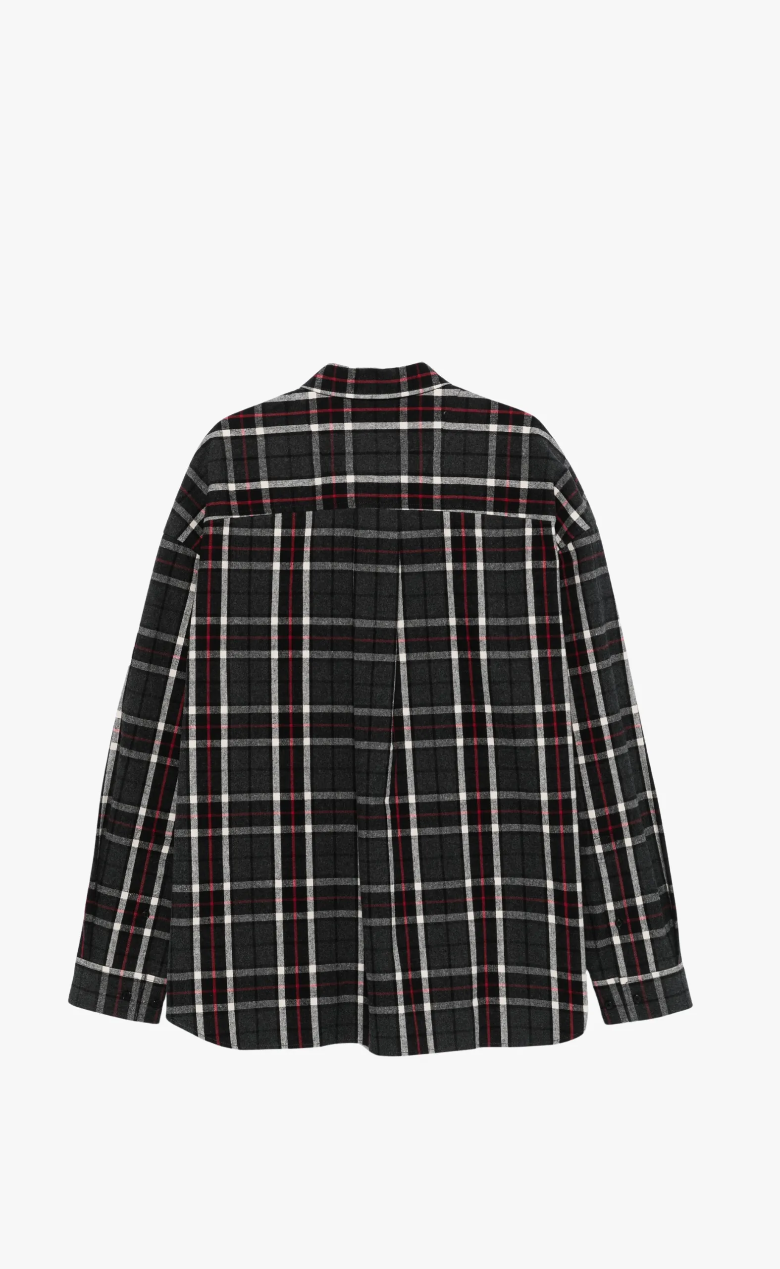 BASIC CHECK GREY SHIRT