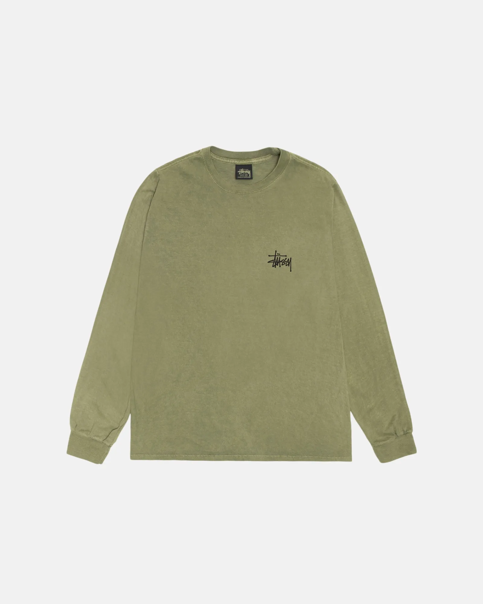 BASIC STÜSSY LS TEE PIGMENT DYED