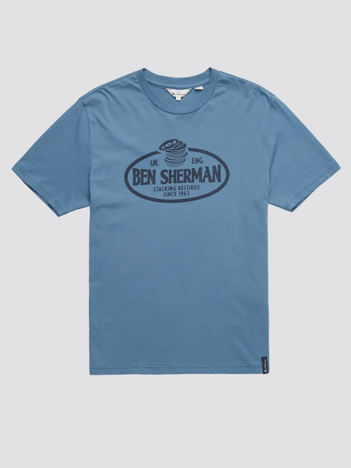 Ben Sherman Mens 'Stacking Records' T-Shirt