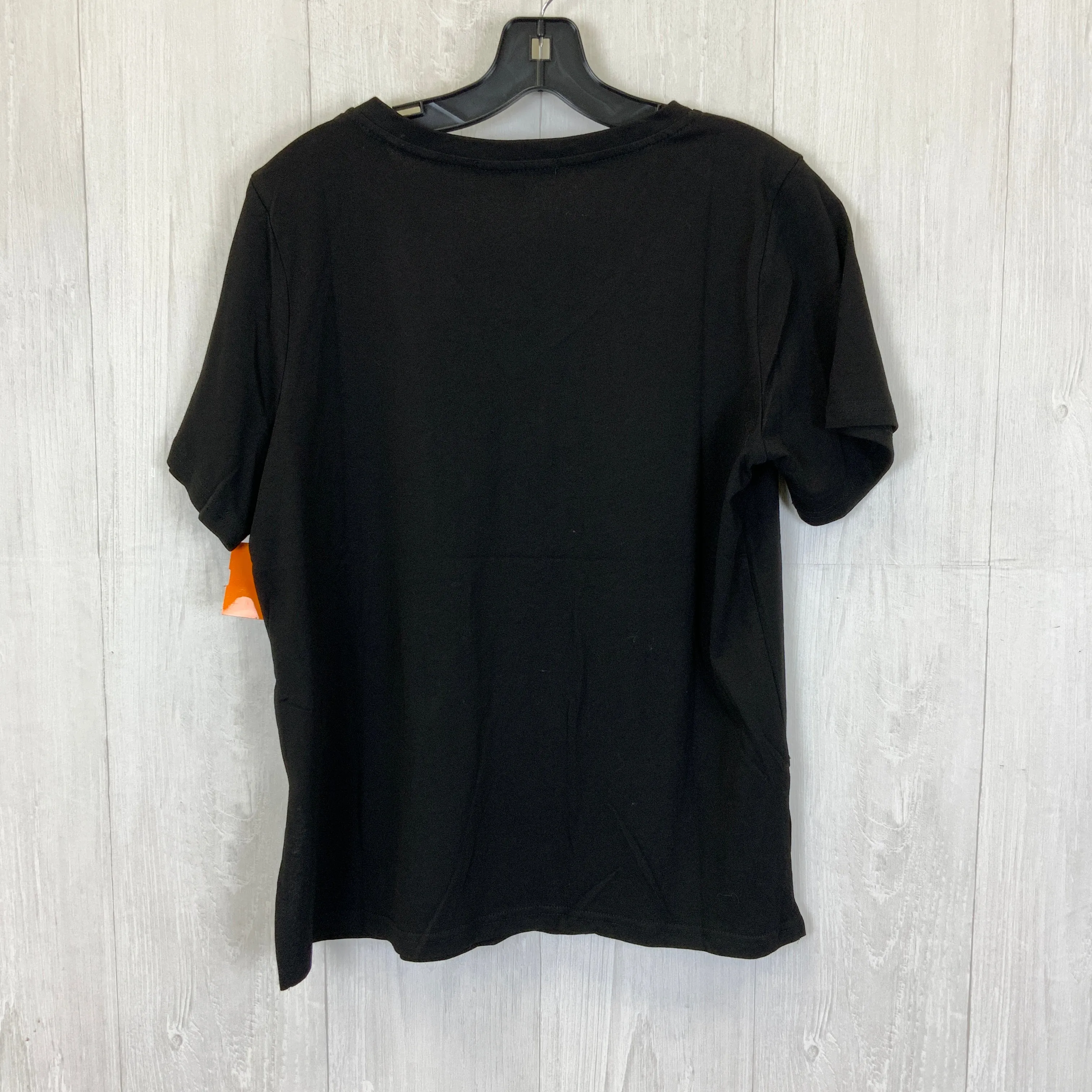 Black Top Short Sleeve Basic Clothes Mentor, Size S