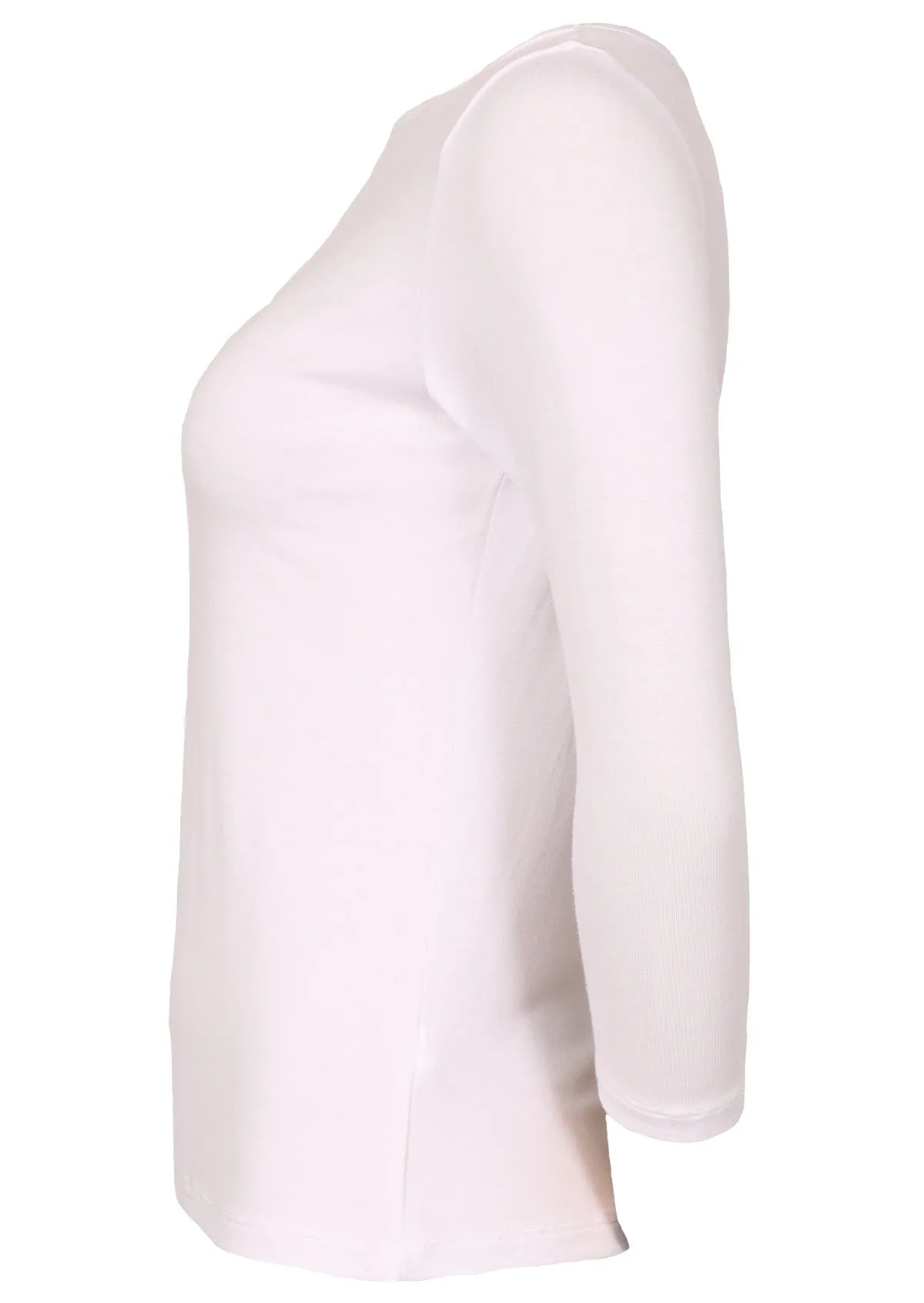 Boat Neck Top White