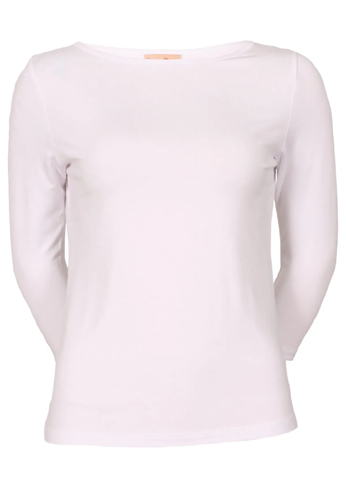 Boat Neck Top White