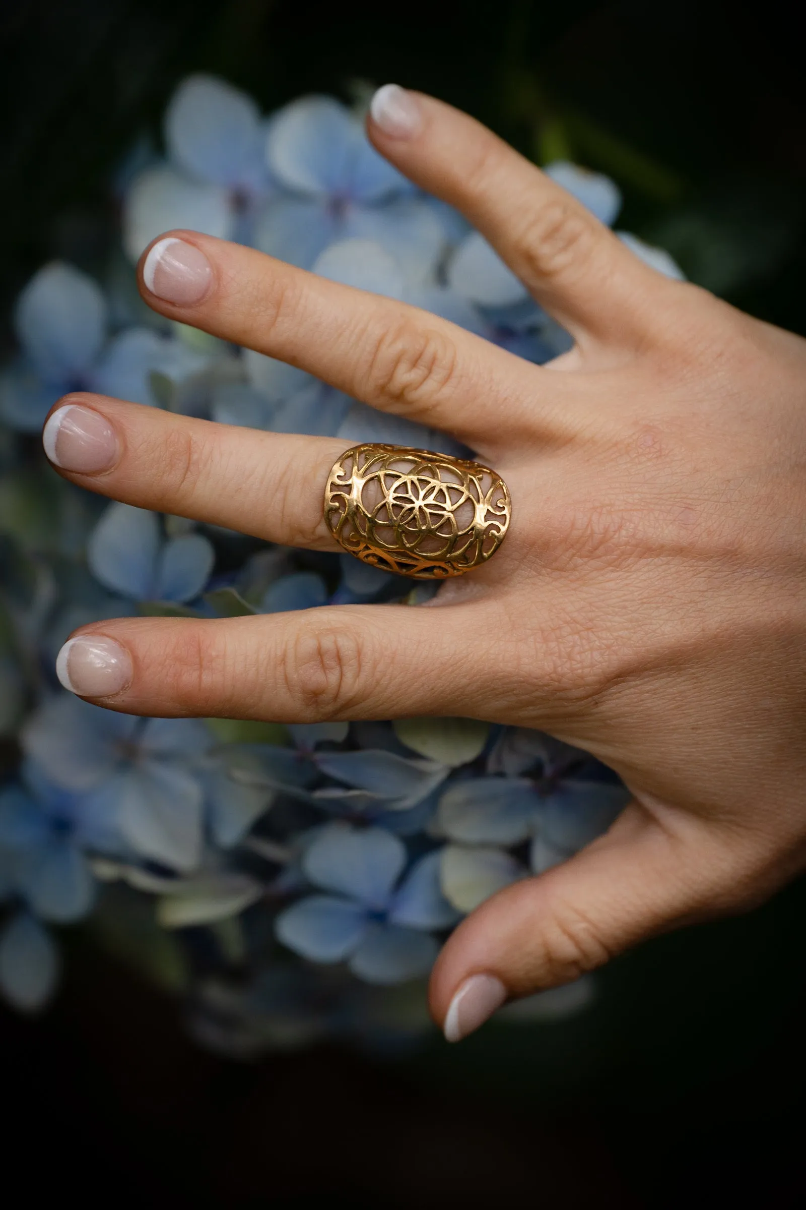 Bohemian Seed of life ring - Wholesale