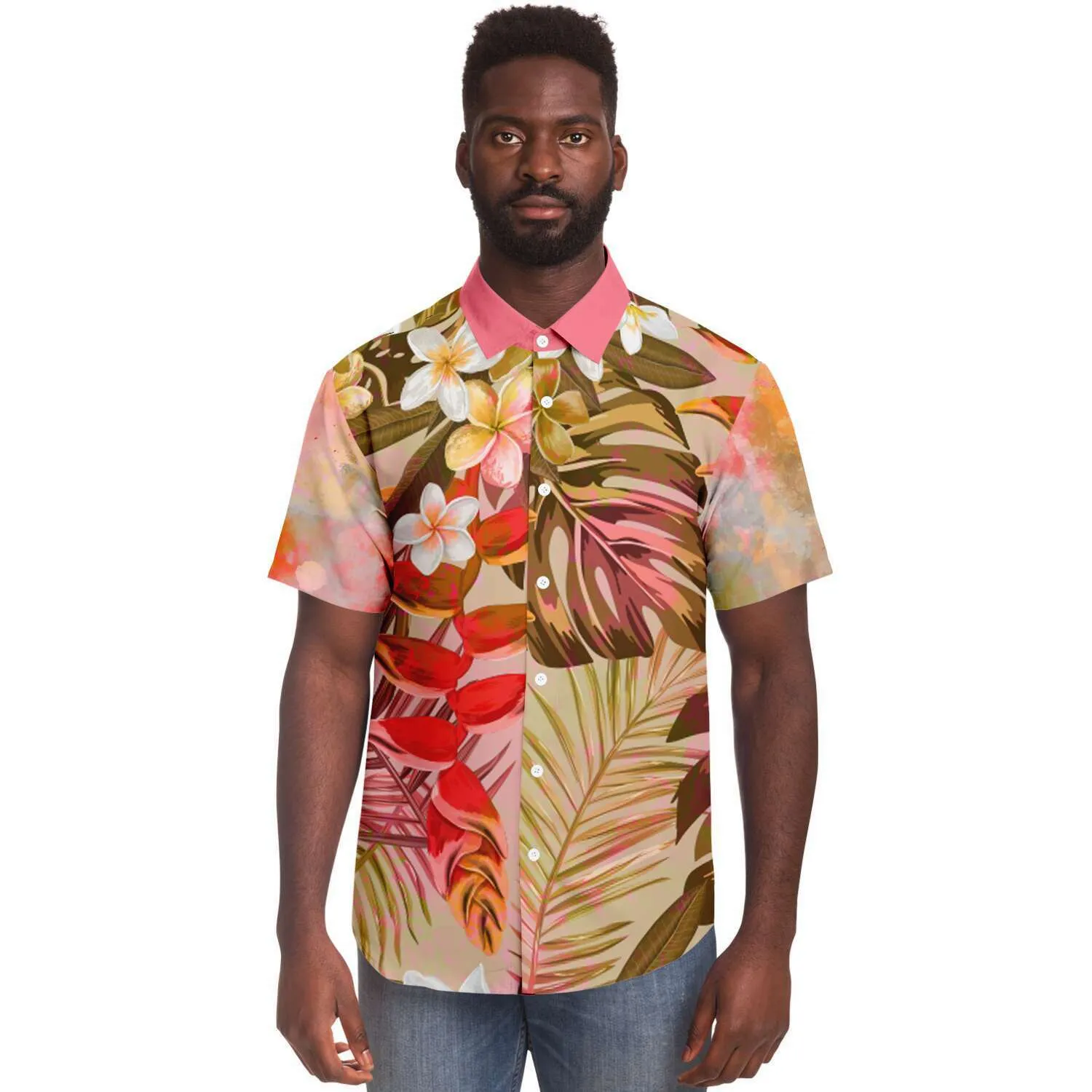 Brando Tahiti Short Sleeve Button Down Shirt