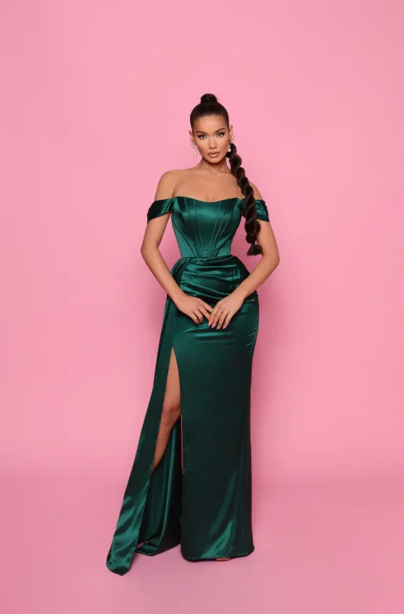 Christine NP185 Gown - Emerald