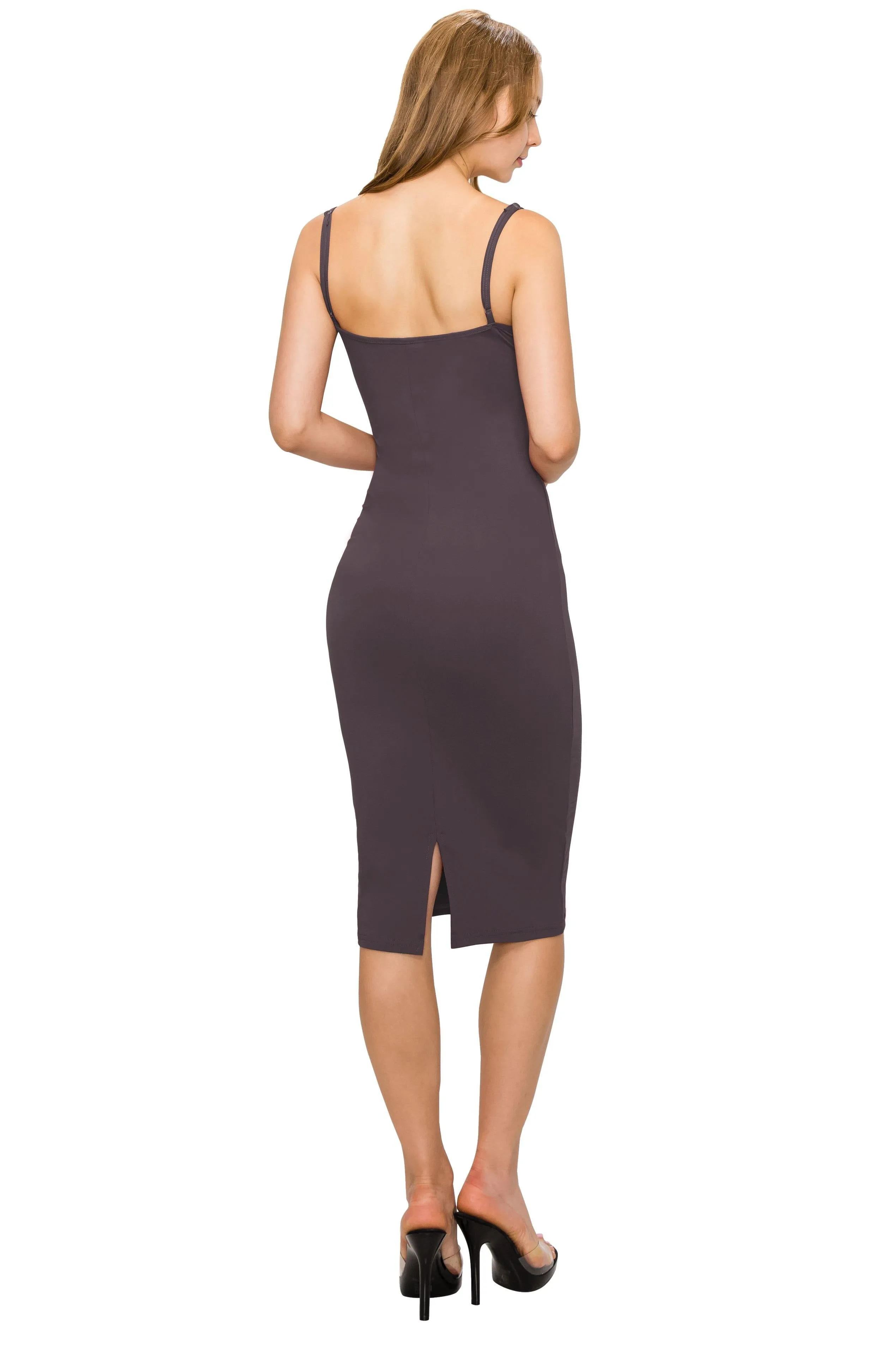 Cocktail Bodycon Dress - Spaghetti Straps