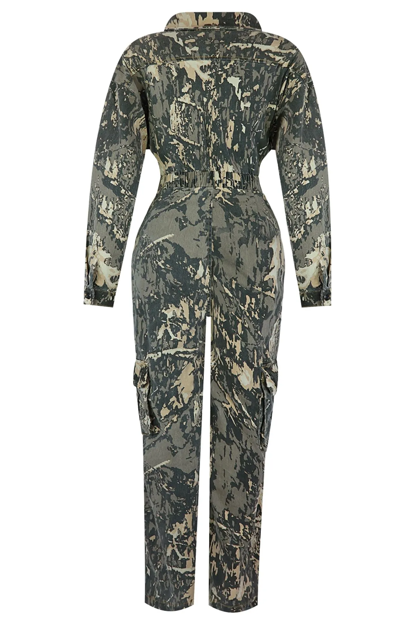 Come Alive Cargo Long Sleeve Jumpsuit