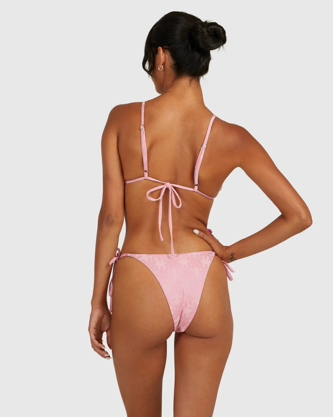 Daisy Skimpy Bikini Bottoms - Sea Pink