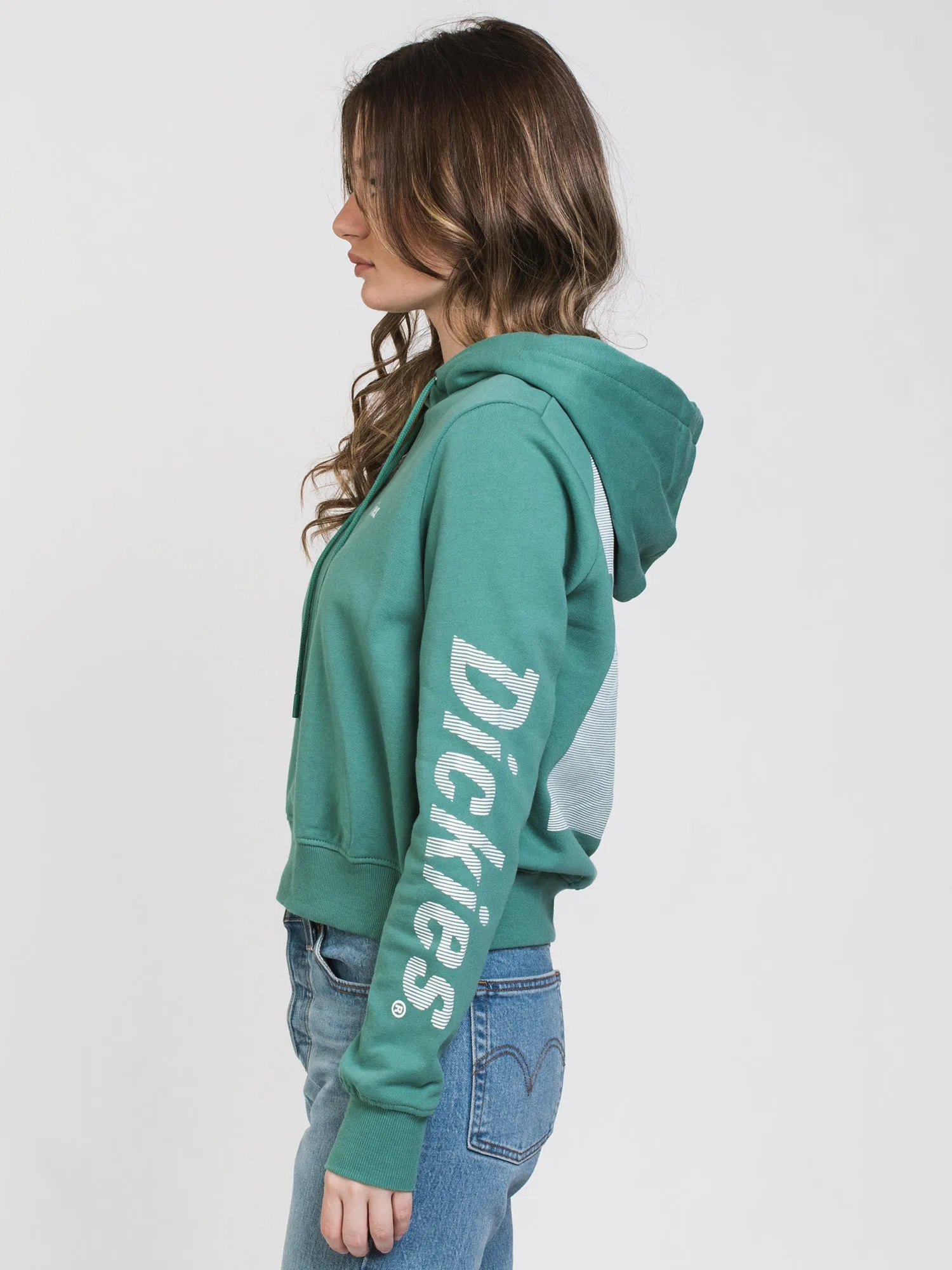 DICKIES CROP PULLOVER HOODIE  - CLEARANCE