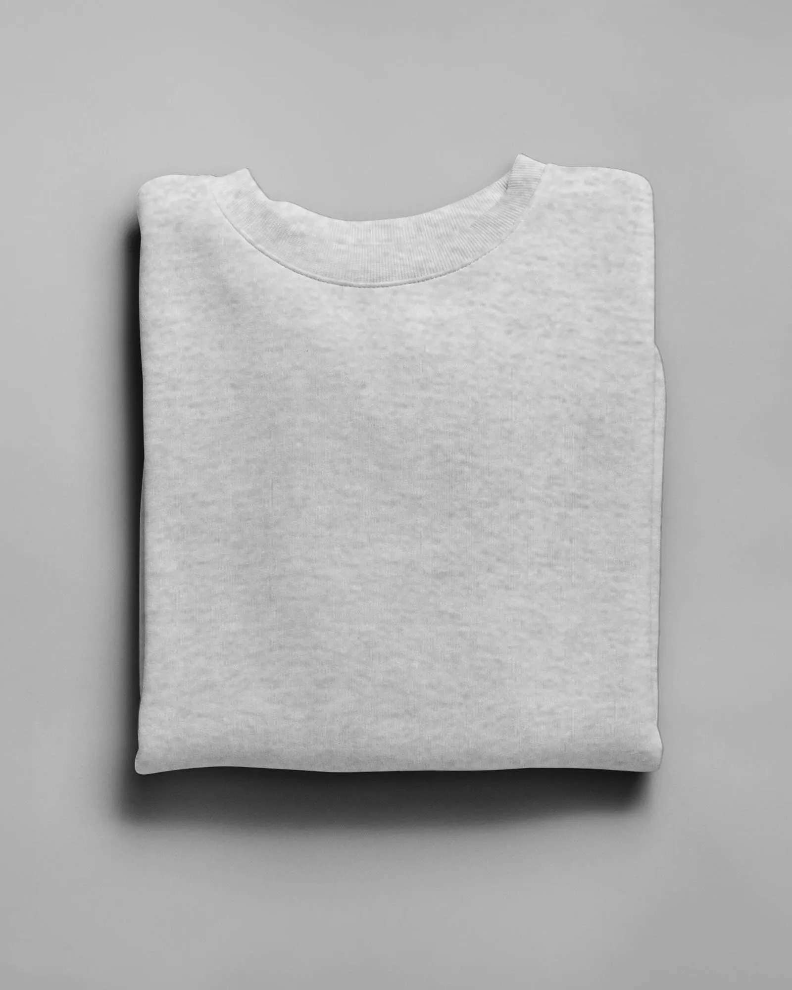 Drop Shoulder Sweatshirt: Grey Melange