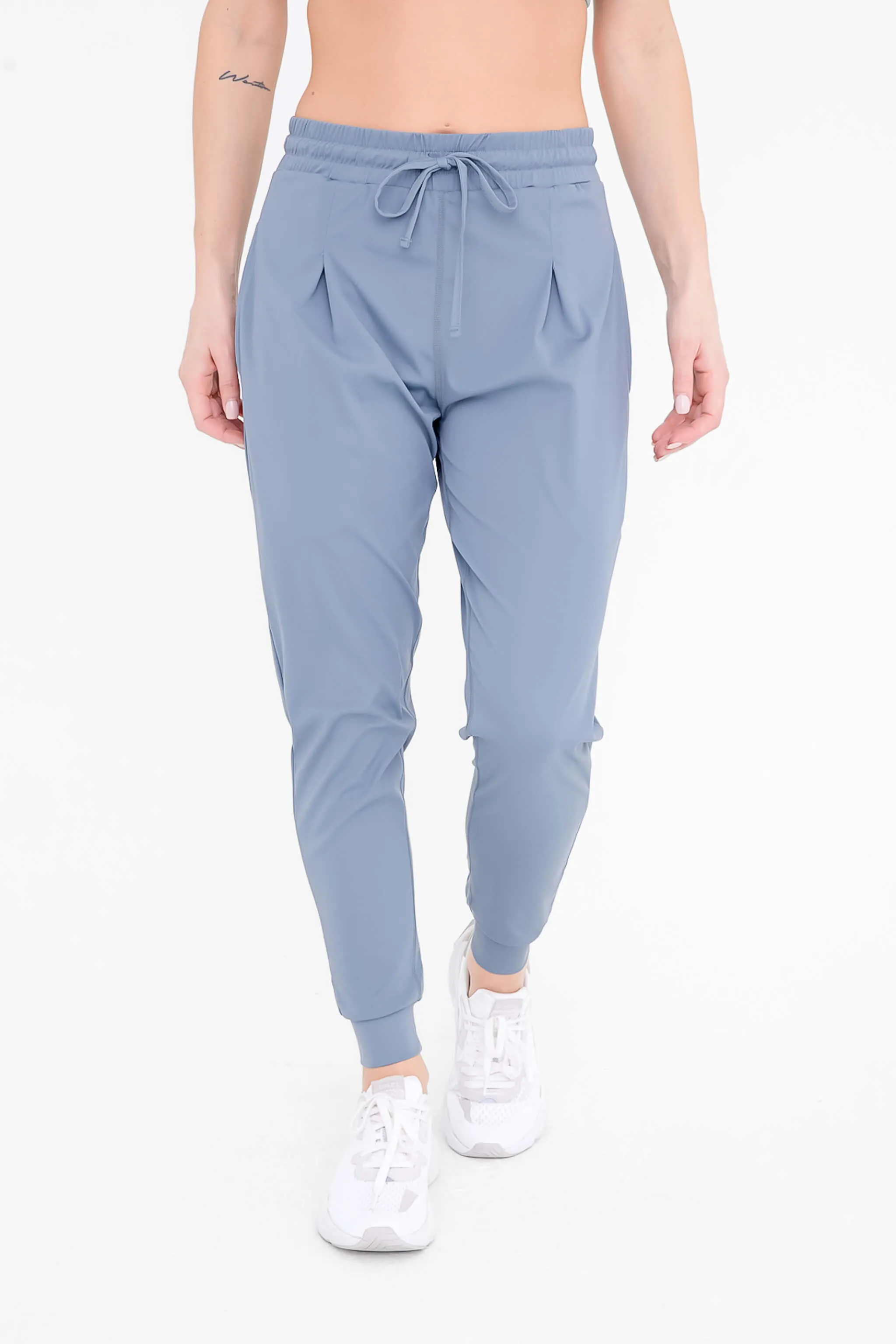 Easy-Going Pleated Joggers