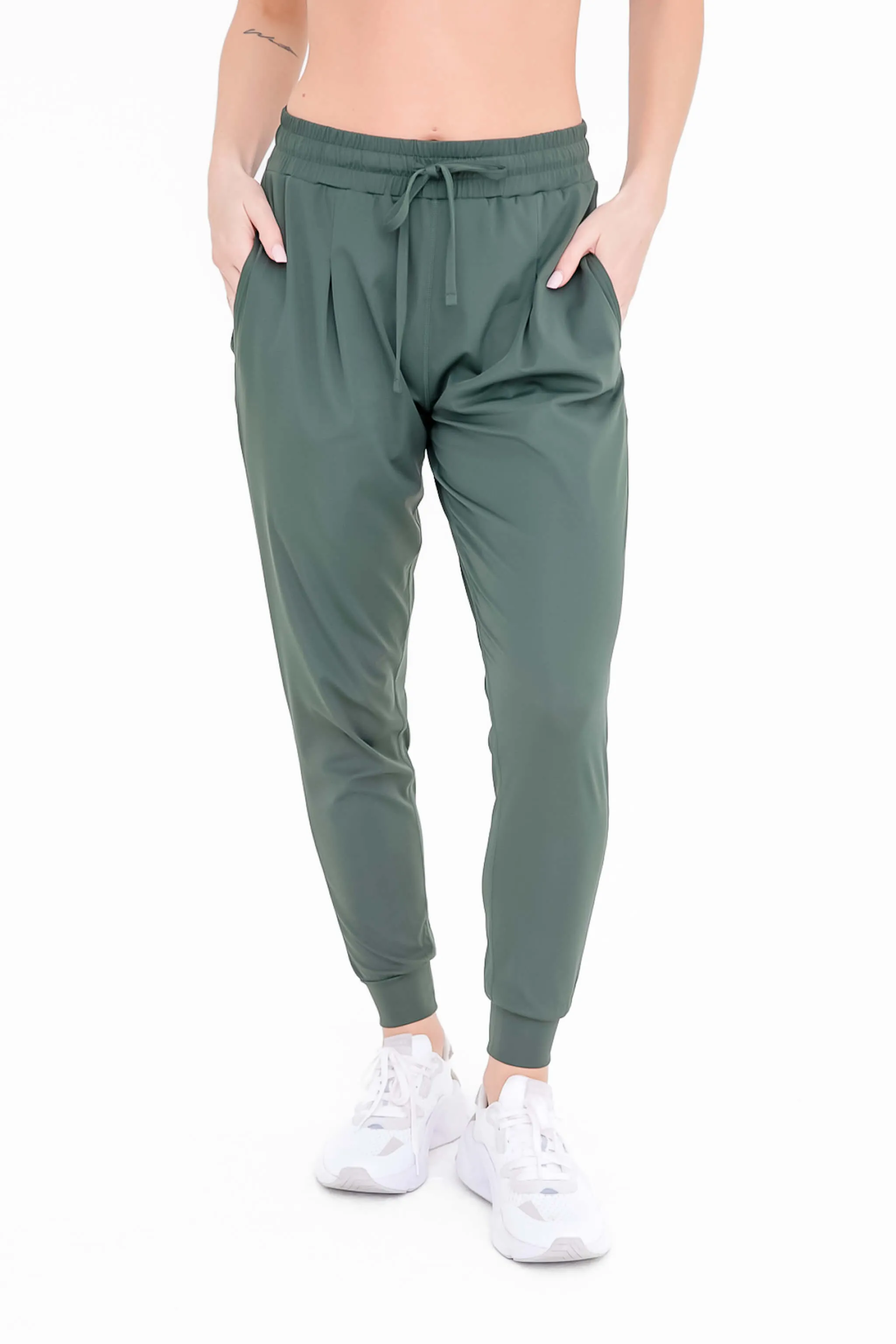 Easy-Going Pleated Joggers