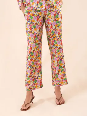 Eden Twill Trouser – Flower Burst