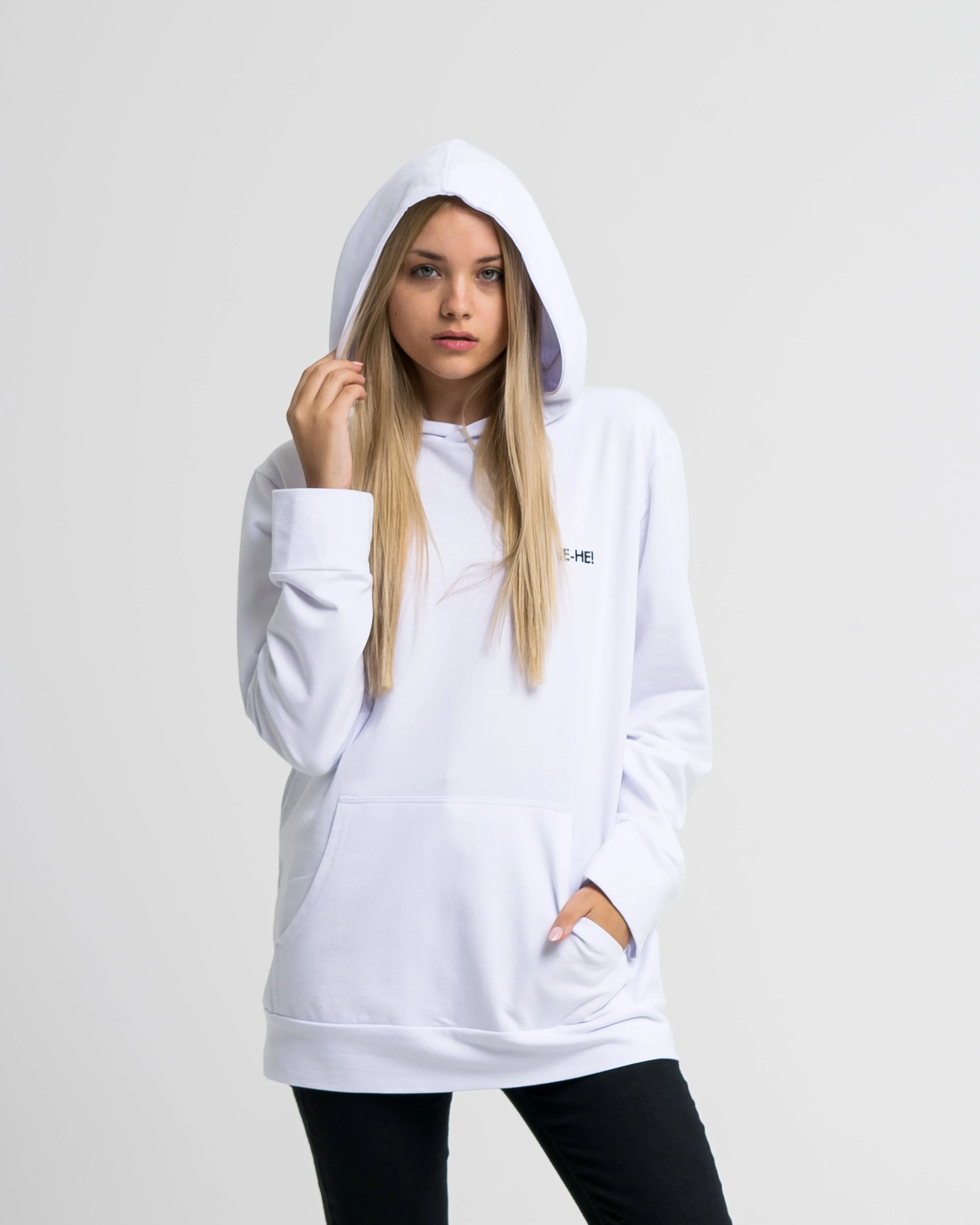 EHE Apparel Embroidered logo Hoodie - White