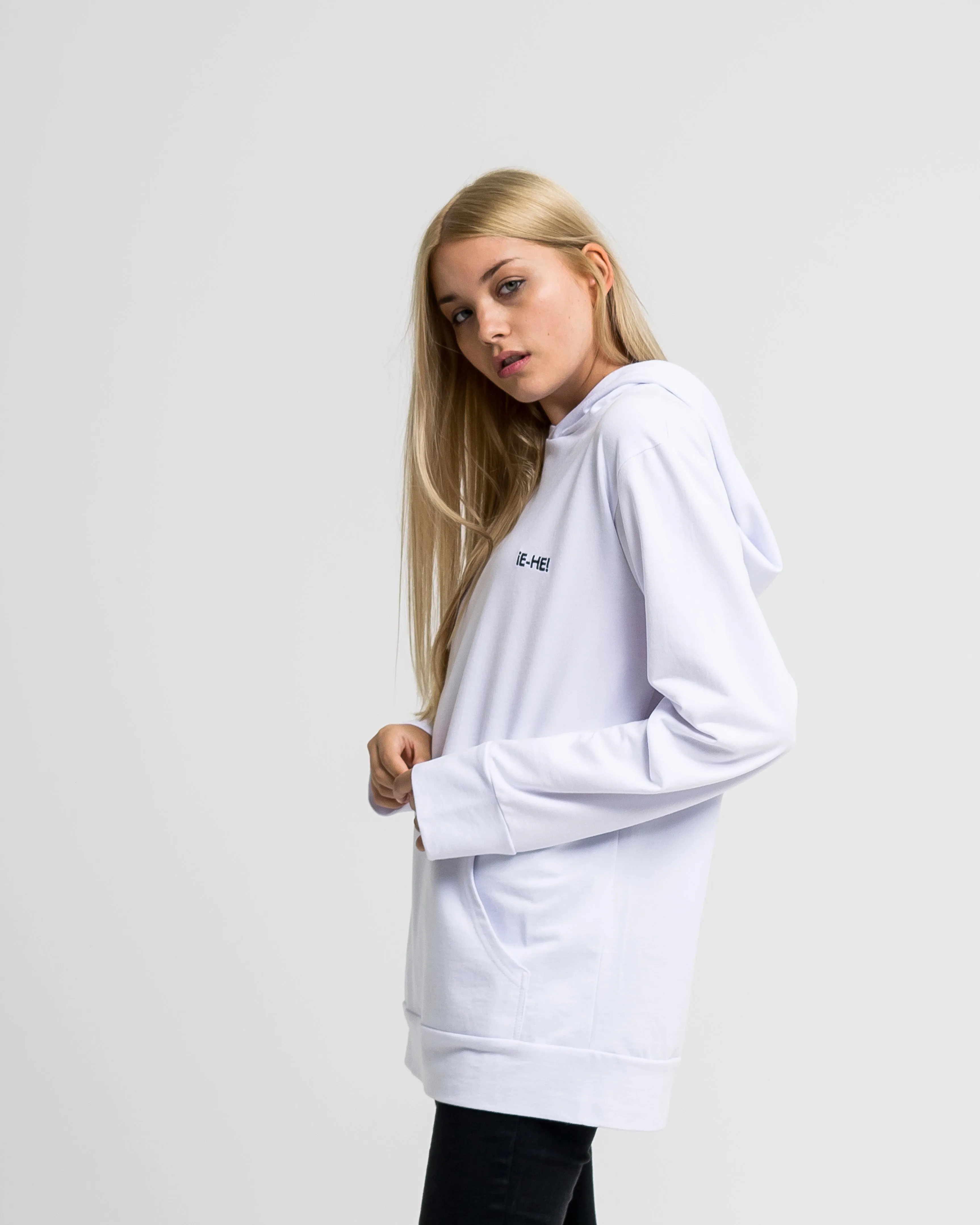 EHE Apparel Embroidered logo Hoodie - White