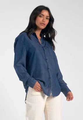 Elan Tencel Classic Denim Button Down Shirt