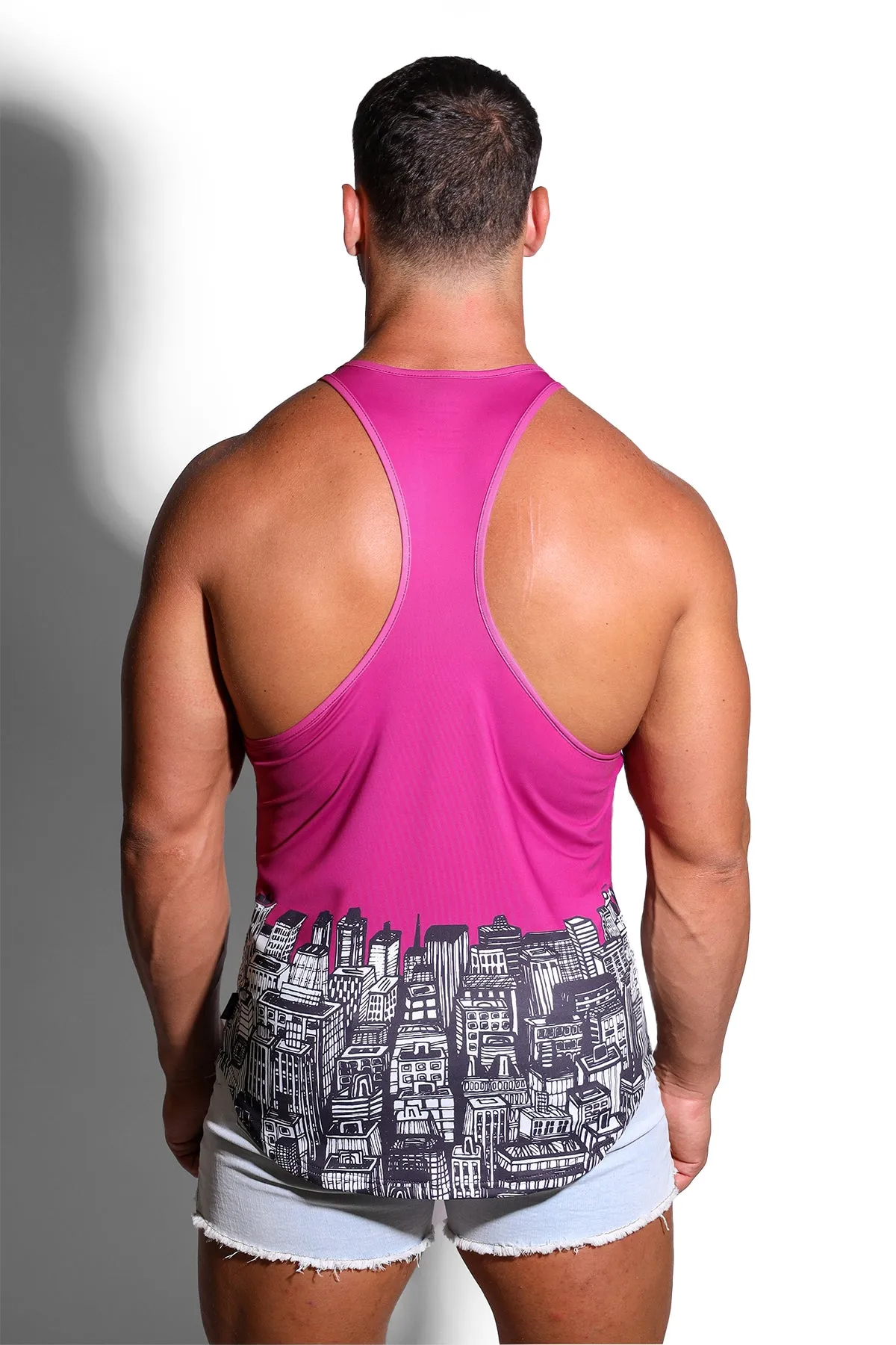 Feel-Me Scoop Bottom Tank - Purple Skyline