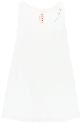 Flared Dress With Hand-Embroidered