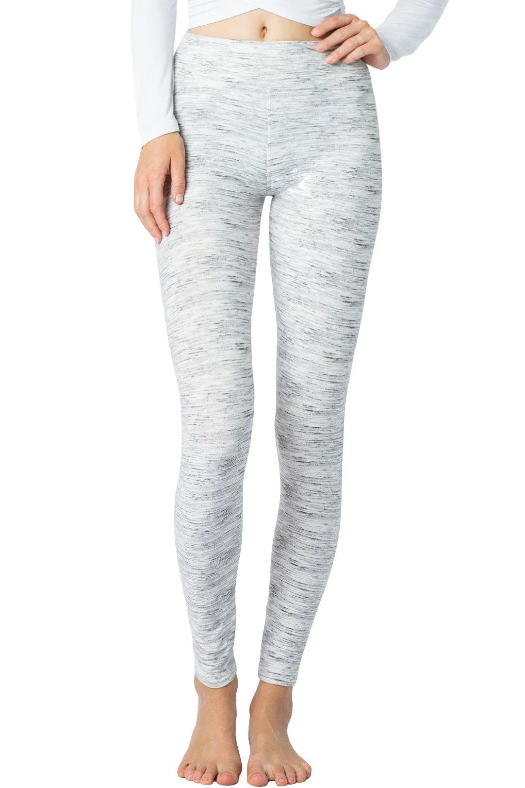 Fleece Lined Leggings - High Waist Winter Soft Yoga Workout Stretch Leggings