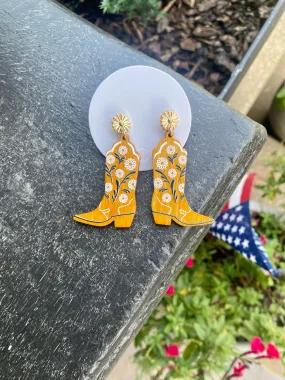 FLOWER BOOT EARRINGS