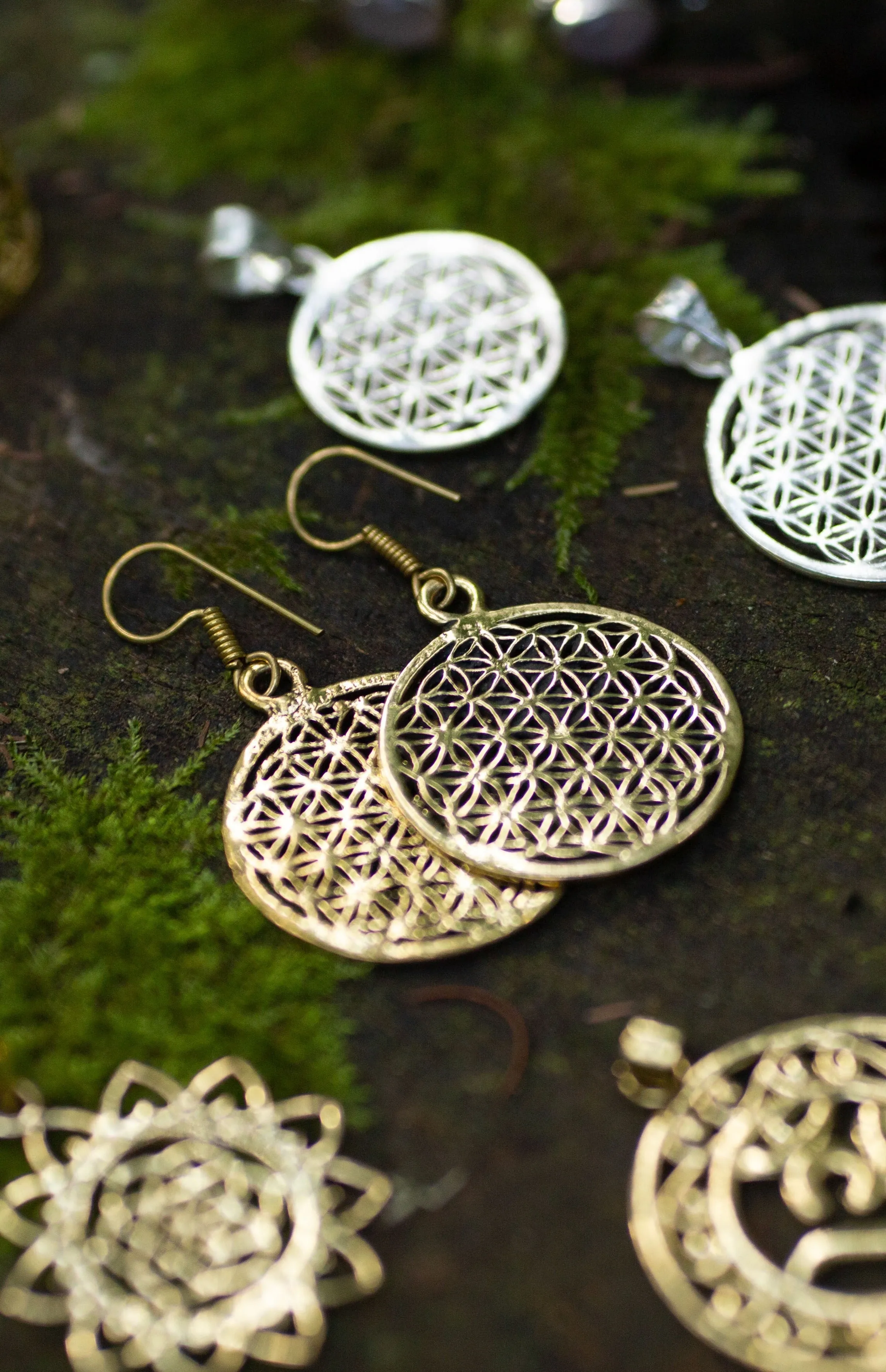 Flower of Life Earrings - Free Gift