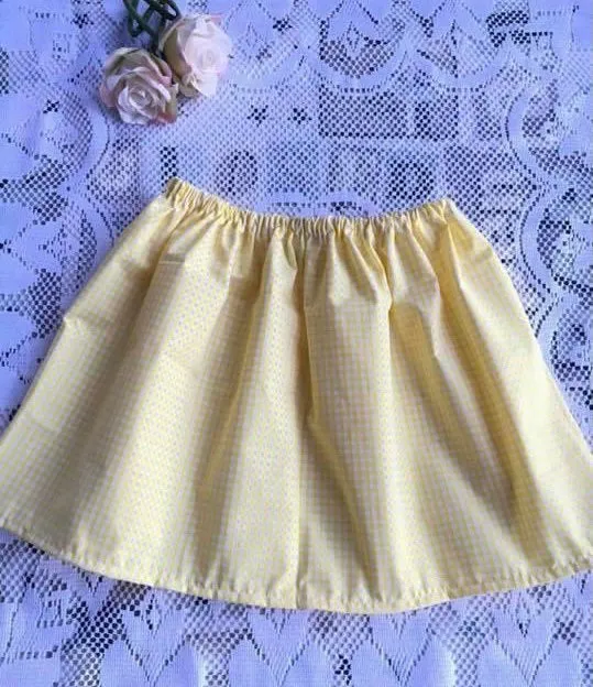 Gingham skirt,