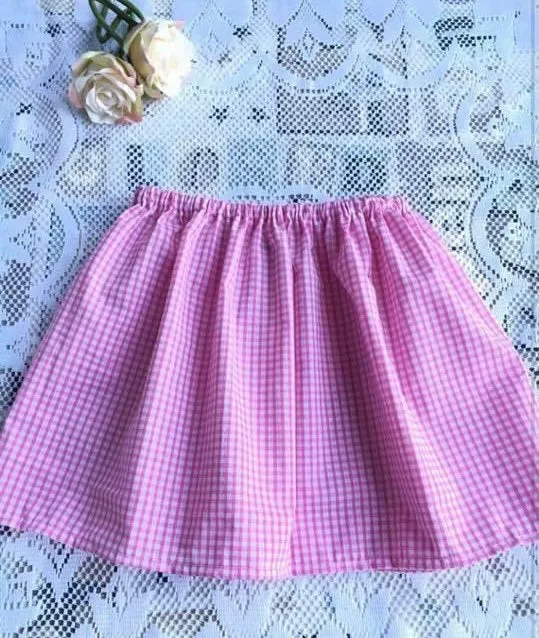 Gingham skirt,