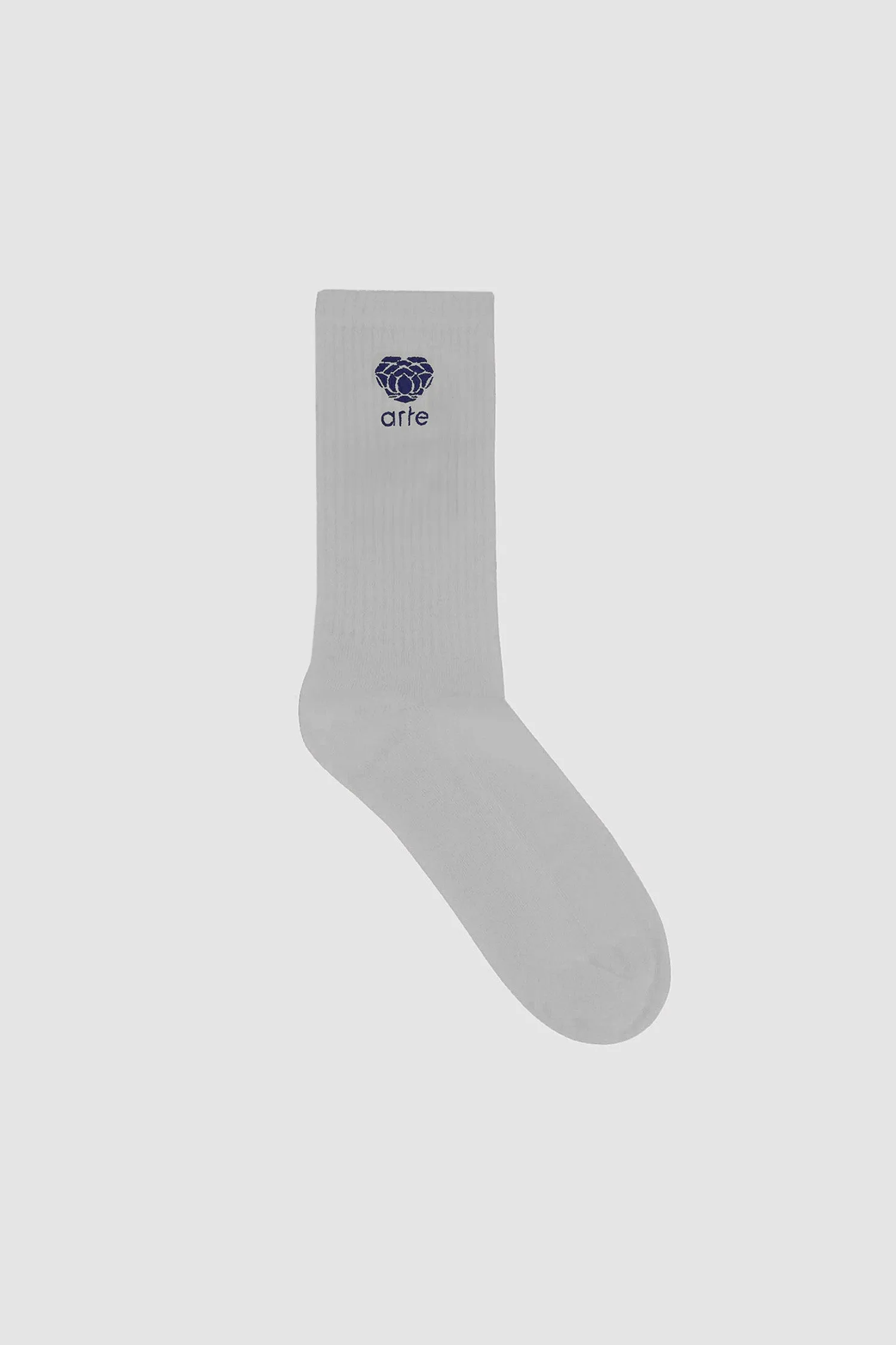 Heart Flower Logo Socks - Grey