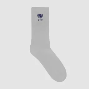 Heart Flower Logo Socks - Grey