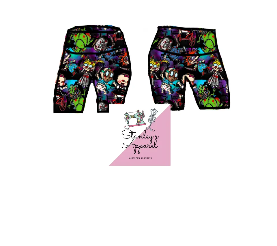 horror babies cycling shorts,