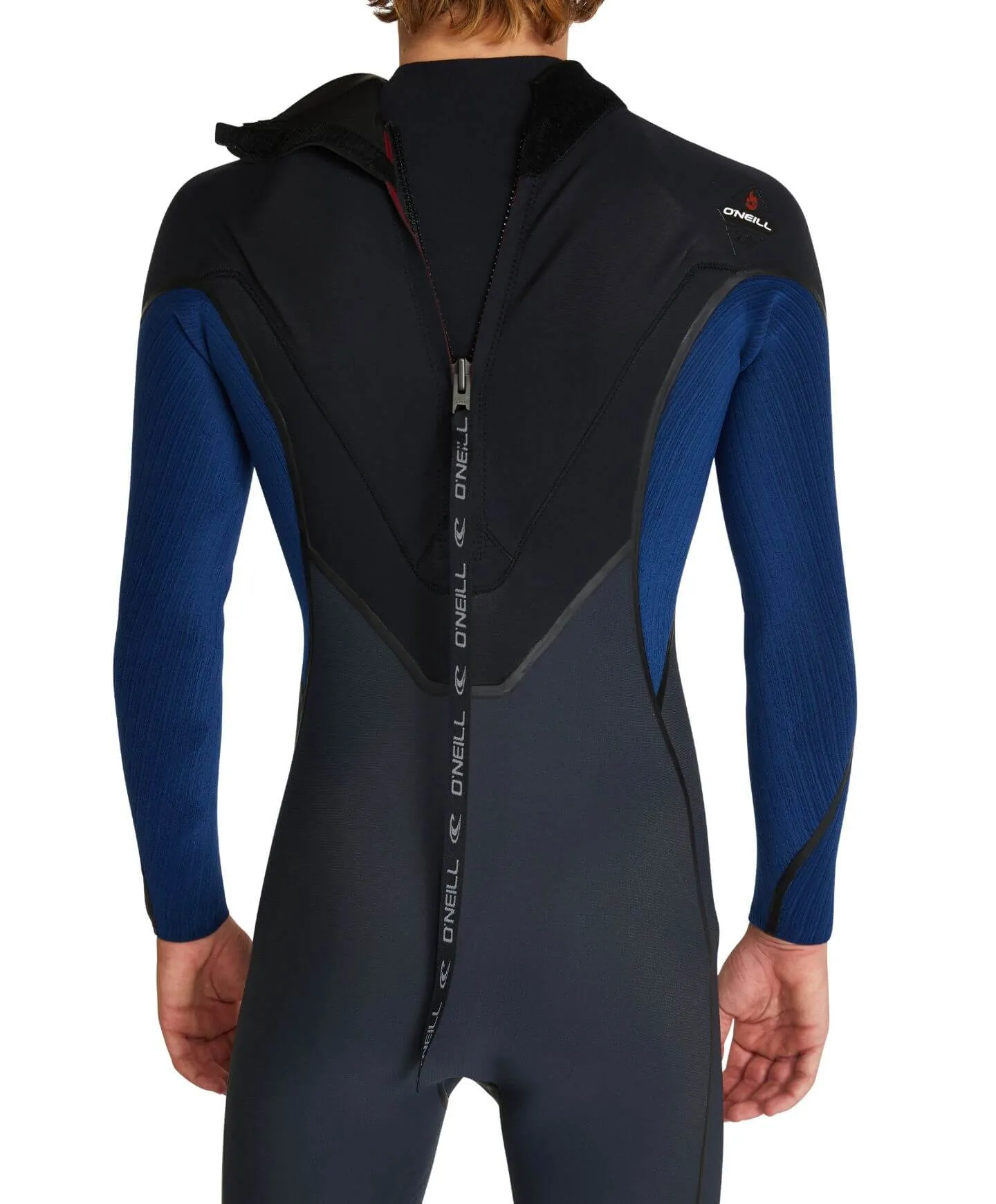 HyperFire 3/2mm Steamer Back Zip Wetsuit - Gunmetal