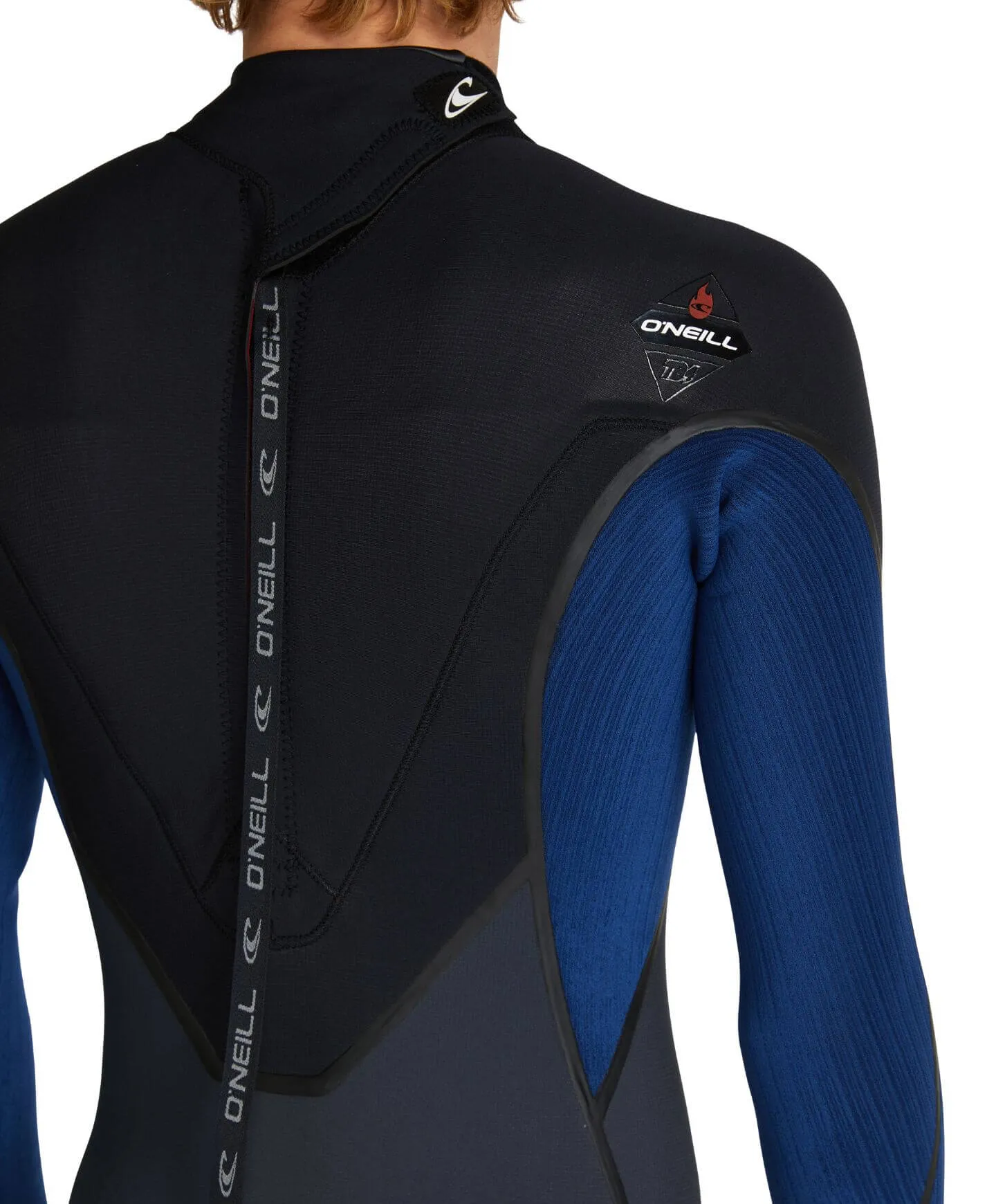 HyperFire 3/2mm Steamer Back Zip Wetsuit - Gunmetal